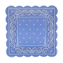 Platos Western Bandana Square – Paquete de 8 Platos de Papel Cuadrados con Diseño Vaquero