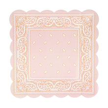 Platos Western Bandana Square – Paquete de 8 Platos de Papel Cuadrados con Diseño Vaquero