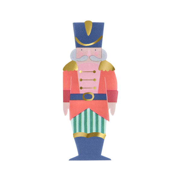 Servilletas Soldadito Cascanueces – Servilletas de Papel Navideñas con Diseño Ballet Nutcracker (Paquete de 16)