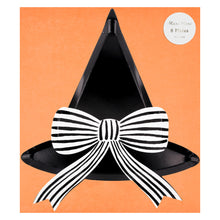 Platos Sombrero de Bruja – Platos Troquelados para Fiesta de Halloween (Paquete de 8)