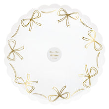 Gold Bow Dinner Plates – Platos Moños Dorados