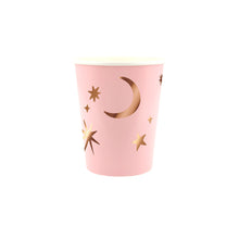 Pink Witch Cups – Pack de 8 Vasos de Papel con Sombrero de Bruja Rosa para Halloween