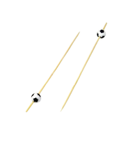 Palillos Fútbol Soccer – 10 Palillos Decorativos para Postres y Bocadillos