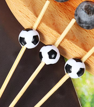 Palillos Fútbol Soccer – 10 Palillos Decorativos para Postres y Bocadillos