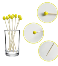 Palillos de Pelota Tenis – 10 Palillos Decorativas