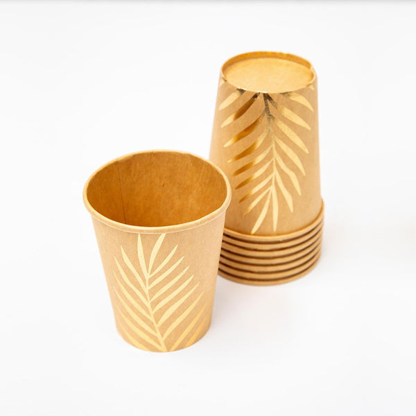 Vasos Chico Hojas Doradas