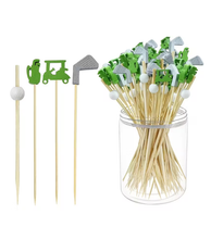 Palillos Golf, 10 Palillos de Cóctel Decorativos