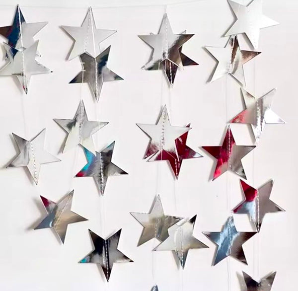 Guirnalda Estrellitas Plateadas