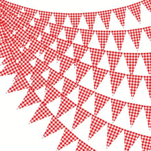 Guirnalda Decorativa de Cuadros Rojos