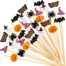 Palillos Halloween – Palillos Decorativos para Postres y Bocadillos de Temporada