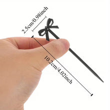 Palillos Moño Negro – Palillos Decorativos para Postres y Bocadillos de Temporada