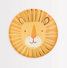 Platos Lion – Pack de 8 Platos de Papel para Fiestas Infantiles y Temáticas de Safari