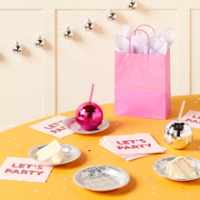 Servilletas Rosa “Let’s Party” – Pack de 16 Servilletas Decorativas para Fiestas
