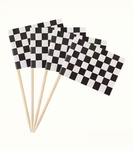 Palillos Banderitas de Carreras - Paquete con 10 palillos