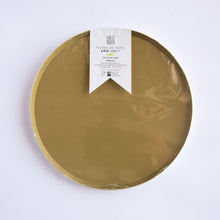 Platos Dorado Mate – Pack de 8 Platos Decorativos de Cartón para Fiestas Elegantes