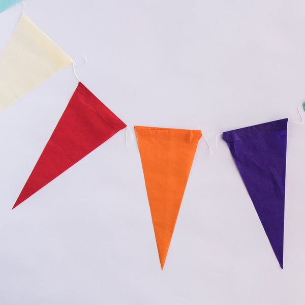 Guirnalda de Banderines de Colores – Decoración Festiva para Cumpleaños, Eventos y Celebraciones