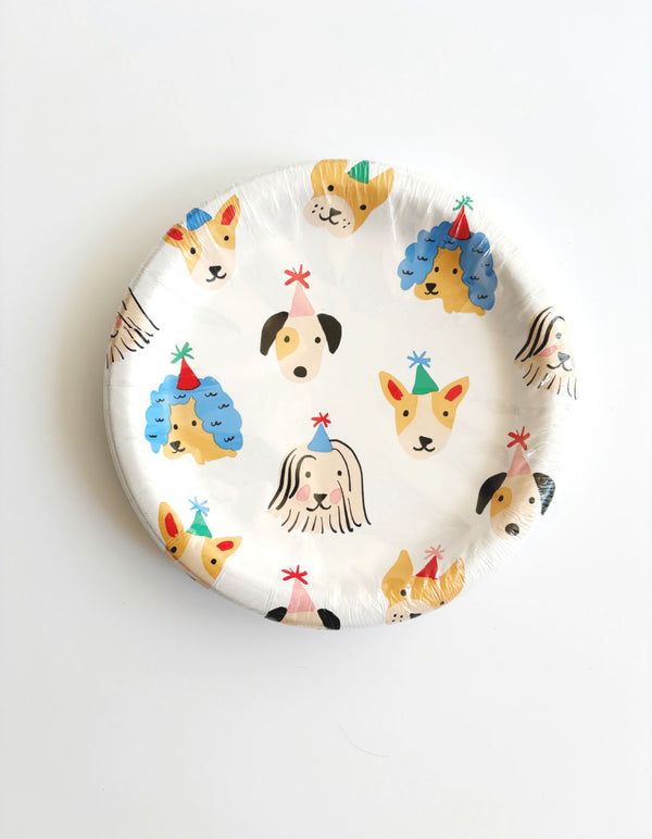 Platos Perritos – Platos de Cartón con Diseño de Perros para Fiestas Infantiles (Pack de 8)