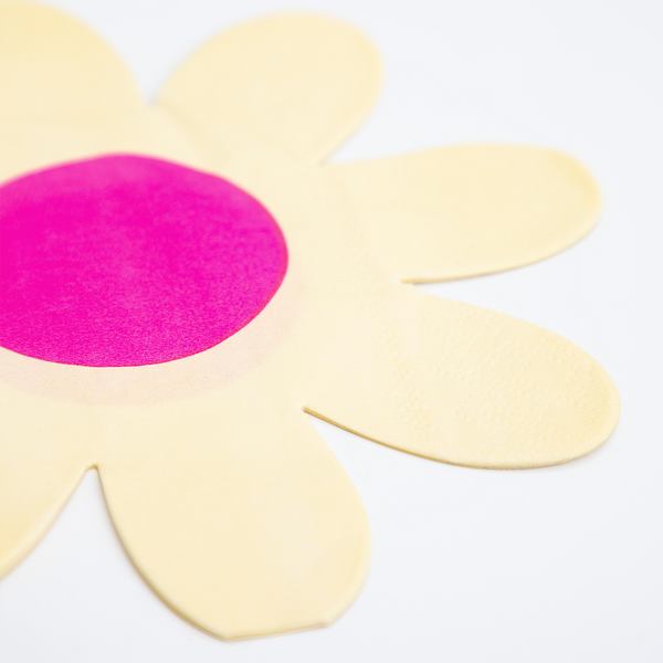 Servilletas Flor Rosa – Pack de 16 Servilletas de Papel Decorativas para Fiesta