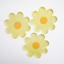 Platos Flor Verde Claro – Platos de Cartón en Forma de Flor para Fiestas (Pack de 8)