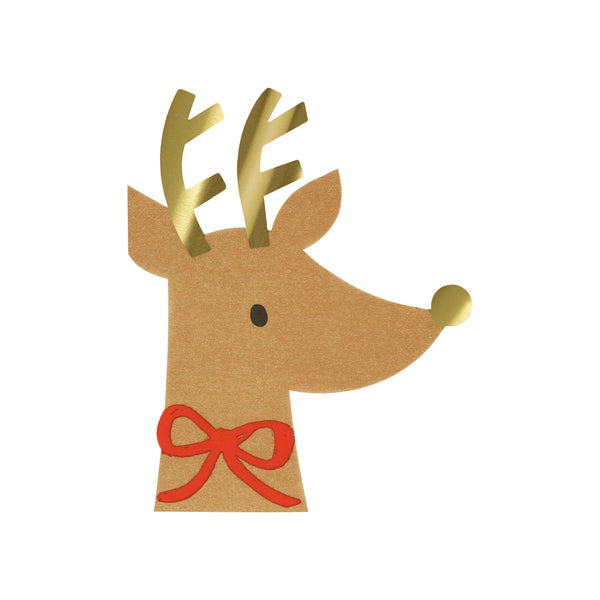 Servilletas Reindeer with Red Bow – Encanto navideño para tu mesa