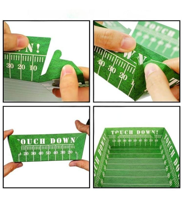 Bandejas de Snacks Touchdown– Estilo deportivo para tu celebración (x3)