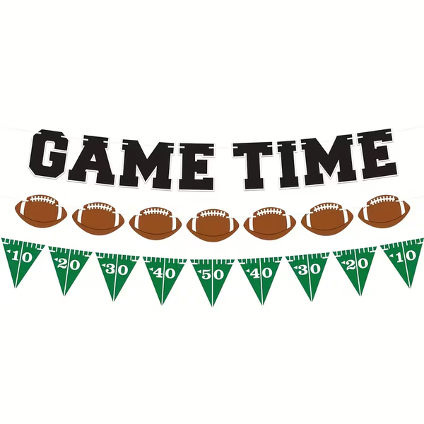 Guirnalda Decorativa de Banderas de Football Americano