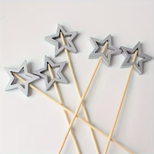 Palillos de Estrellas – Palillos Decorativos para Postres y Bocadillos de Temporada