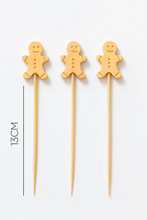 Palillos Hombre de Jengibre – Palillos Decorativos para Postres y Bocadillos de Temporada