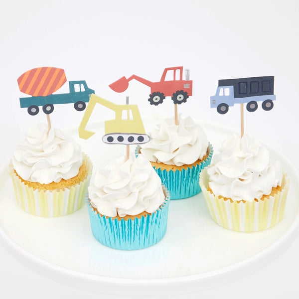 Construction Cupcake Kit – Decoración para cupcakes con temática de construcción
