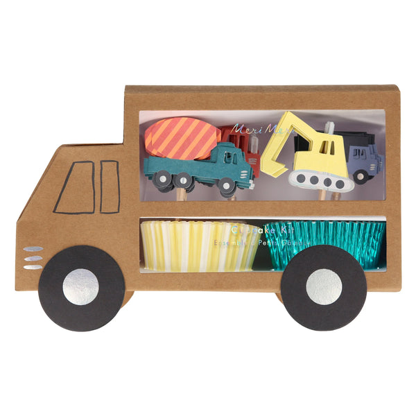 Construction Cupcake Kit – Decoración para cupcakes con temática de construcción