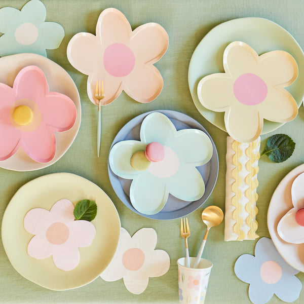 Servilletas Daisy / forma margarita – Frescura floral para tu celebración