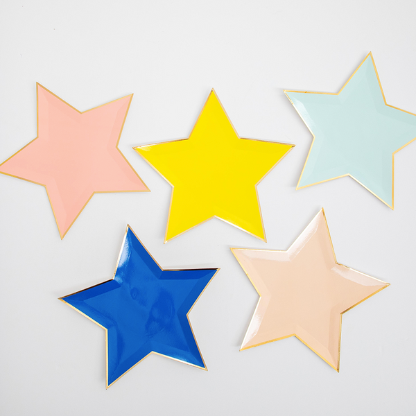 Platos Estrella – Platos de Papel con Diseño Estrella para Fiestas y Celebraciones Especiales
