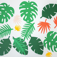 Guirnalda de Hojas Tropicales – Decoración Verde para Fiestas, Verano y Eventos Temáticos