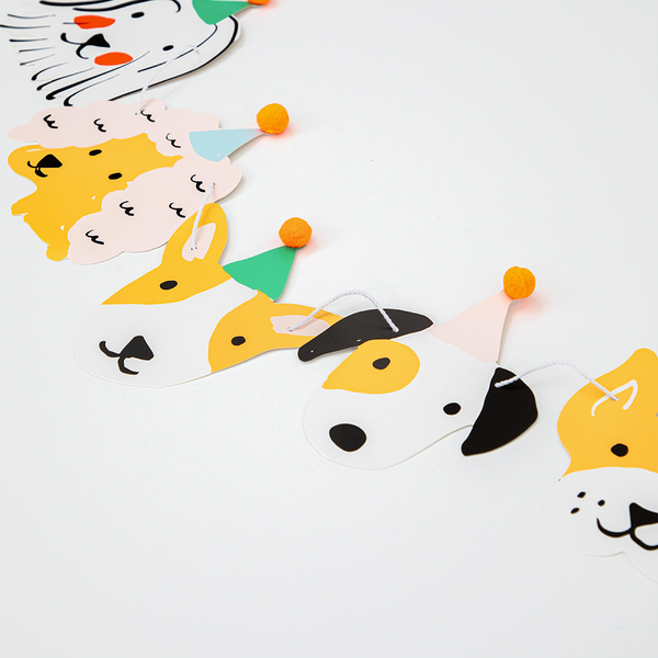 Guirnalda de Perritos – Decoración Adorable para Fiestas Infantiles y Temáticas de Mascotas