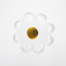 Platos Flor Blanca – Platos de Cartón con Forma de Flor para Fiestas Elegantes (Pack de 8)