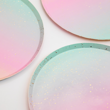 Platos Postre Ombre – Pack de 8 Platos de Cartón con Diseño Degradado