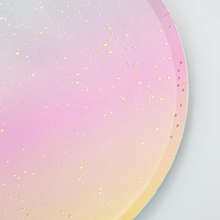 Platos Postre Ombre – Pack de 8 Platos de Cartón con Diseño Degradado