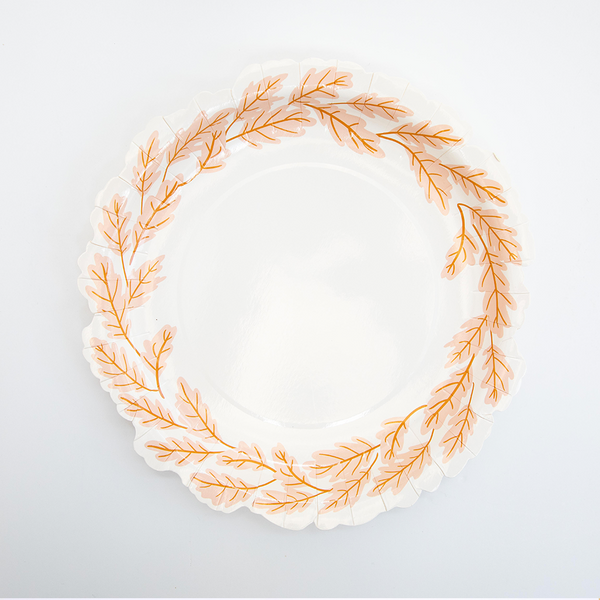 Platos Thanksgiving 10” – Platos Grandes de Cartón para Cena de Acción de Gracias (Pack de 8)