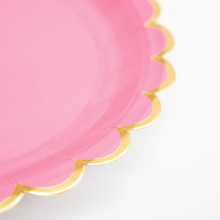 Platos Tea Magenta – Platos de Cartón Elegantes para Fiestas y Eventos Especiales (Pack de 8)
