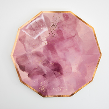 Platos Amatista – Pack de 8 Platos de Cartón Color Morado Elegante para Fiestas