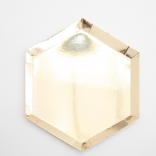 Platos Gold Foil 8” – Pack de 8 Platos Dorados Metálicos para Fiestas Elegantes