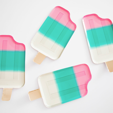 Platos Paleta – Platos de Cartón con Forma de Paleta para Fiestas Infantiles (Pack de 8)