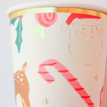 Vasos Navidad Tamaño Chico – Pack de 8 Vasos de Papel Navideños de 7oz