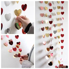 Guirnalda de Corazones – Decoración Romántica para San Valentín, Bodas y Fiestas Especiales