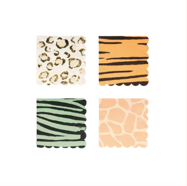 Servilletas Safari Animal Print Small